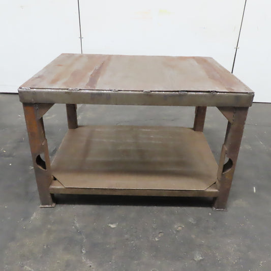 48" x 36" x 32" Tall Steel Welding Work Bench Shop Assembly Table