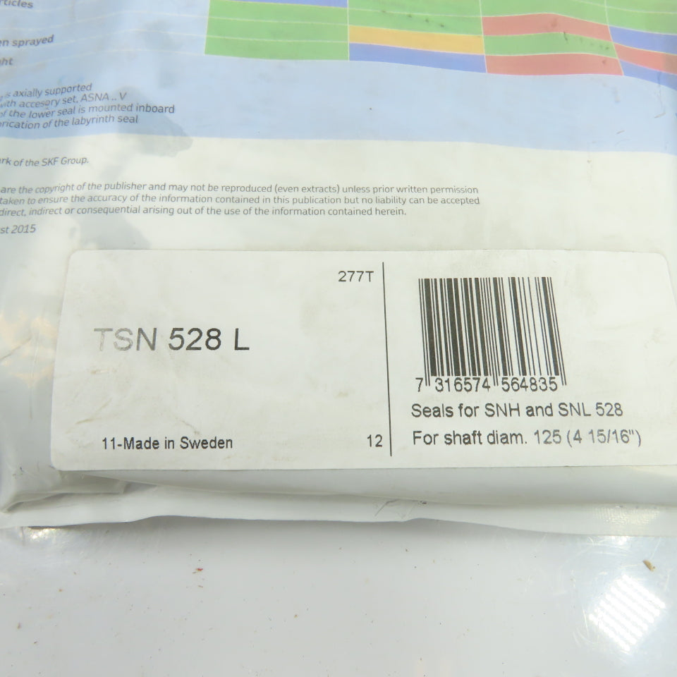 SKF TSN 528 L Bearing Housing Seal for SNH/SNL 528 Housings, 125mm Bore