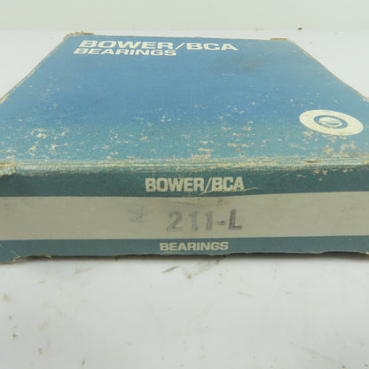 Bower/BCA 211-L Single Row Ball Bearing 55mm x 100mm NEW