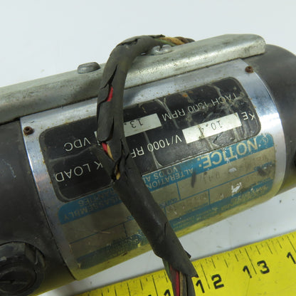 Robbins & Myers 0650-04-041 E650 Servo Motor Tach 1300 RPM 13.3VC Parts/Repair