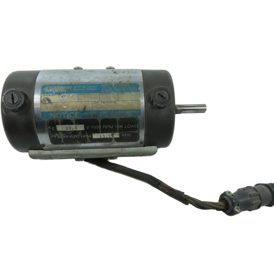 Robbins & Myers 0650-04-041 E650 Servo Motor Tach 1300 RPM 13.3VC Parts/Repair