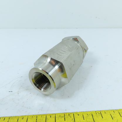 Copes-Vulcan 294883 3/8" NPT Stainless Steel Pneumatic Check Valve