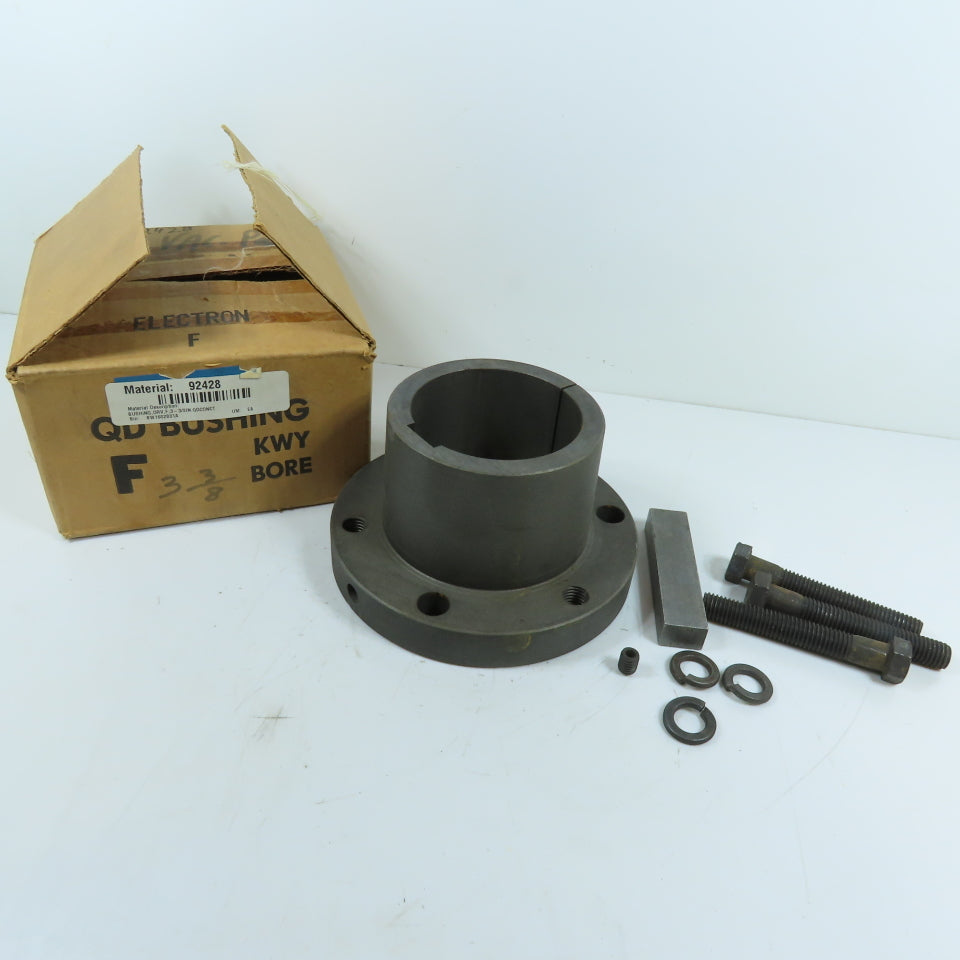 Electron F3-3/8 F Series QD Bushing 3-3/8" Keyway Bore w/Hardware