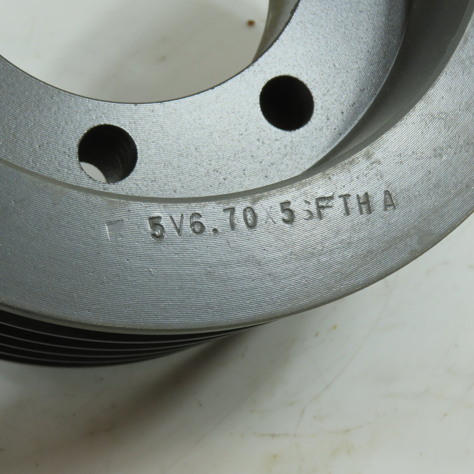 TB Wood's 5V6.7X6-SF 6-Groove 5V Belt Sheave Pulley SF QD Bushed 6.7" OD