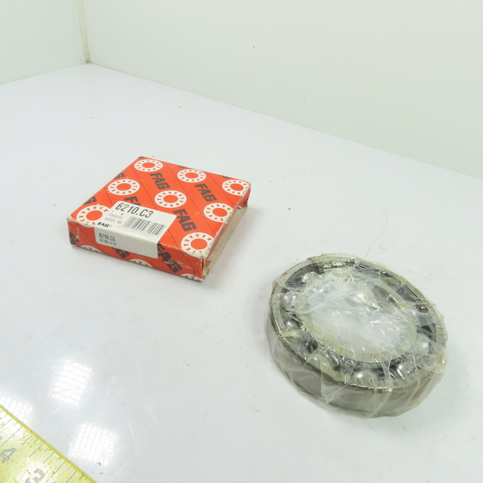 FAG 6210.C3 50x90x20mm Open Deep Groove Ball Bearing
