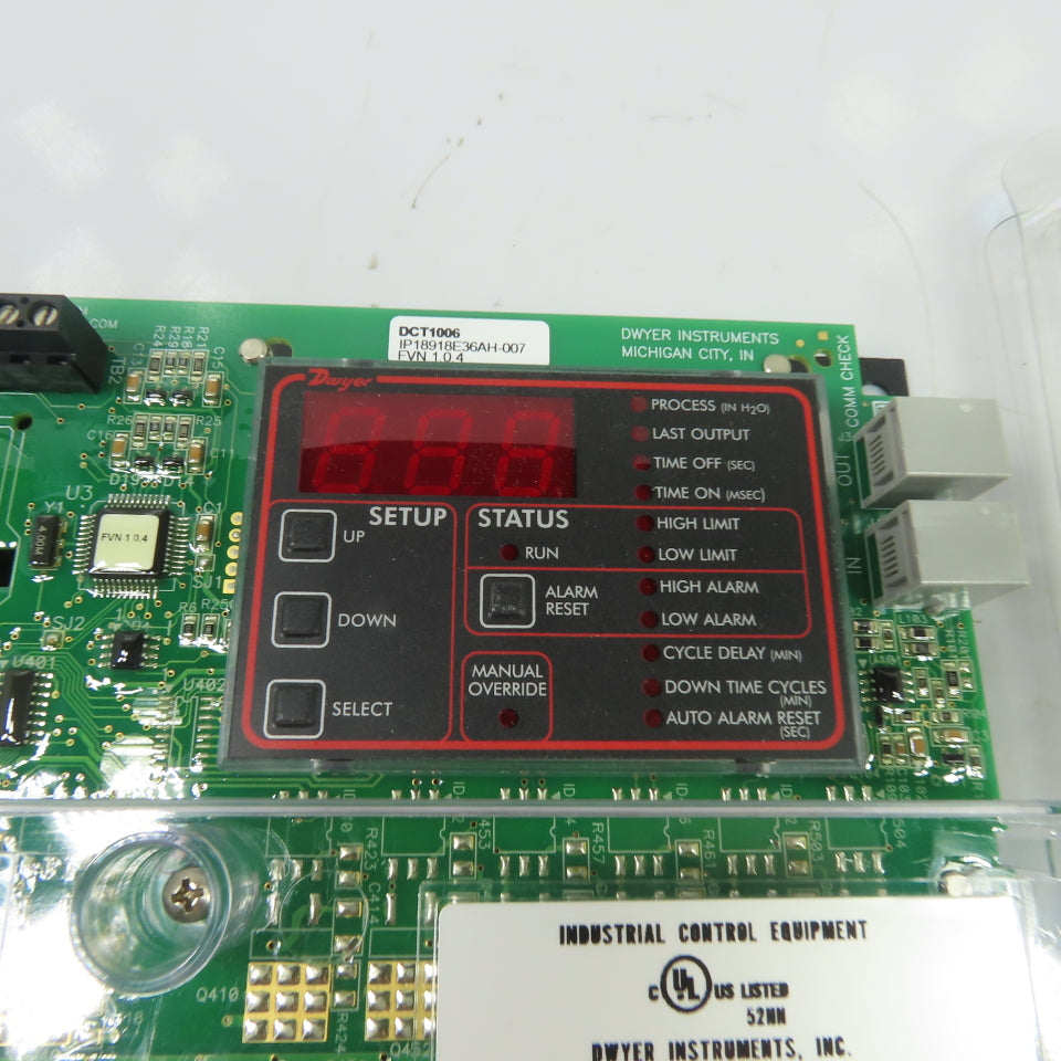 Dwyer DCT1006 6-Channel Dust Collector Timer Controller Board 85-270VAC