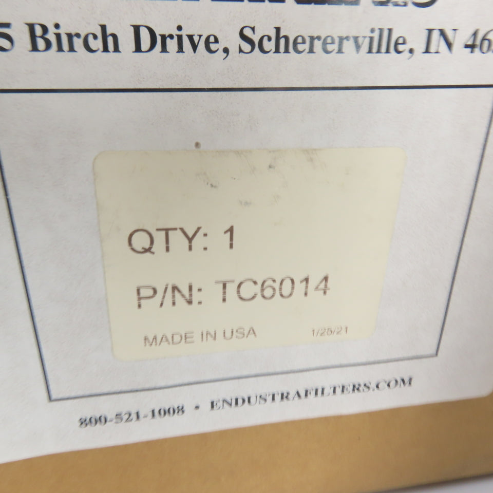 Endustra Filter Mfg TC6014 Dust Collector Air Filter NEW