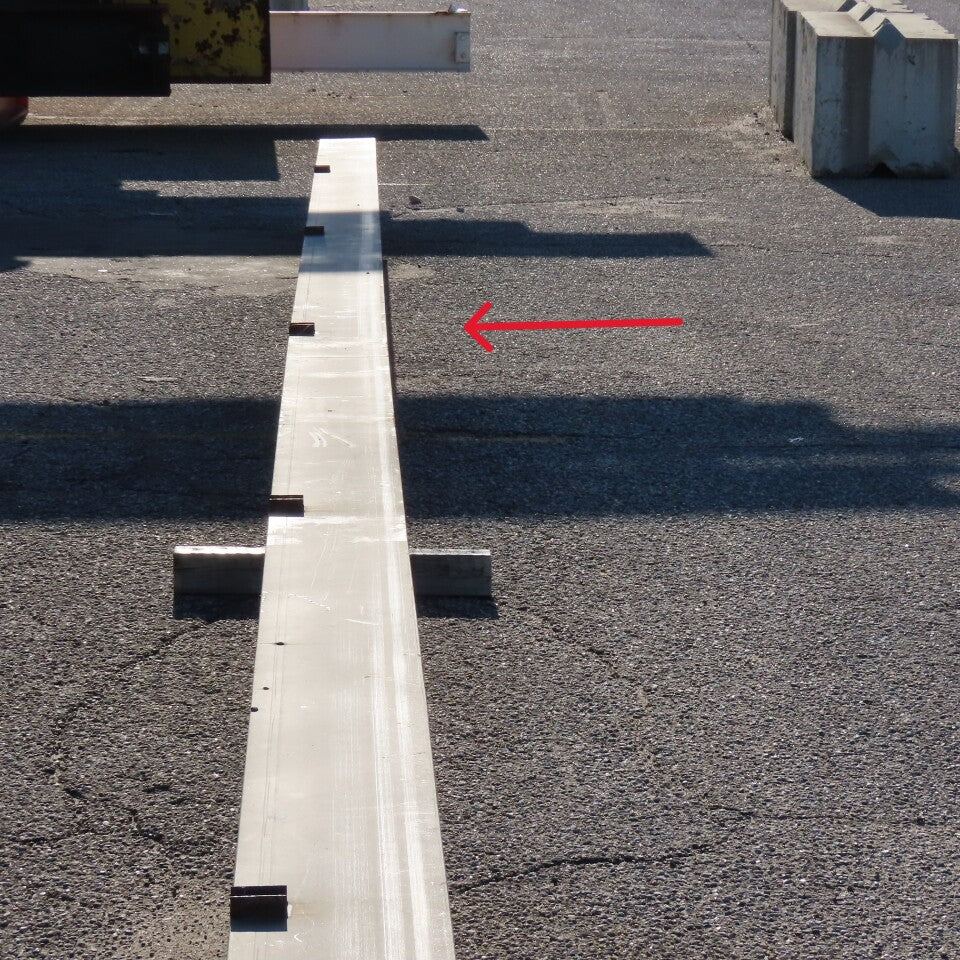 W 14 x 48 In x Ft Lbs. Structural I-Beam 13-3/4" x 8" Flange 39' Bend In Last 4'