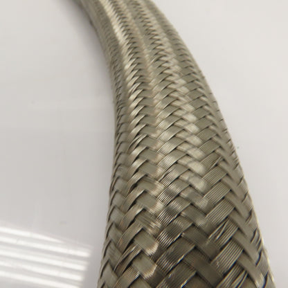 1" Stainless Braided Hydraulic Hose Assembly 52.5" Long 1"-(16) FJIC x FJIC