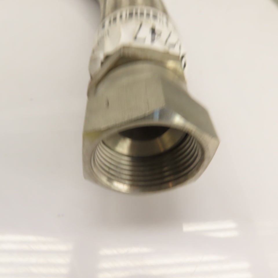 1" Stainless Braided Hydraulic Hose Assembly 52.5" Long 1"-(16) FJIC x FJIC
