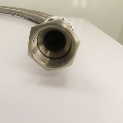 1" Stainless Braided Hydraulic Hose Assembly 52.5" Long 1"-(16) FJIC x FJIC