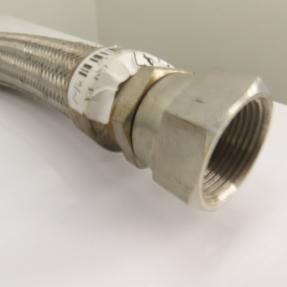 1" Stainless Braided Hydraulic Hose Assembly 52.5" Long 1"-(16) FJIC x FJIC