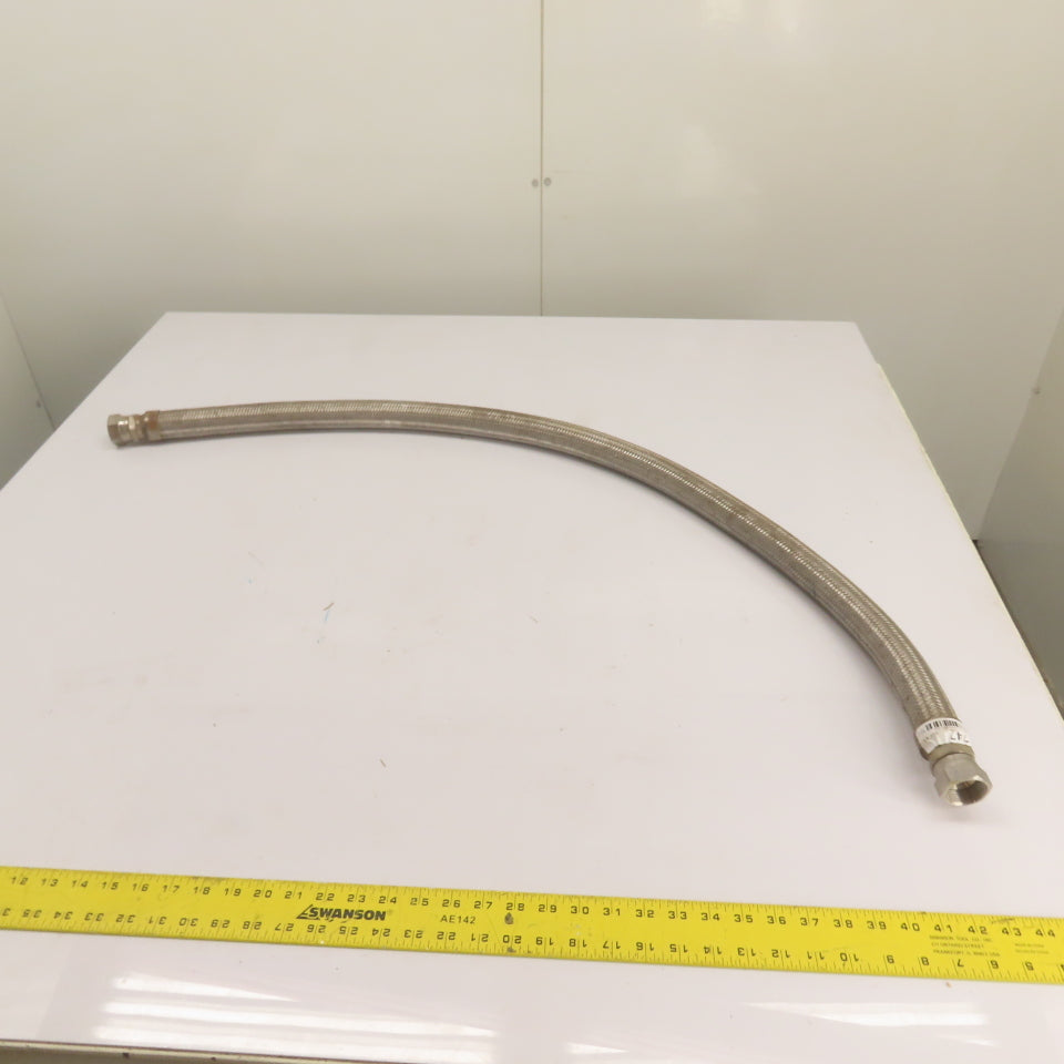 1" Stainless Braided Hydraulic Hose Assembly 52.5" Long 1"-(16) FJIC x FJIC