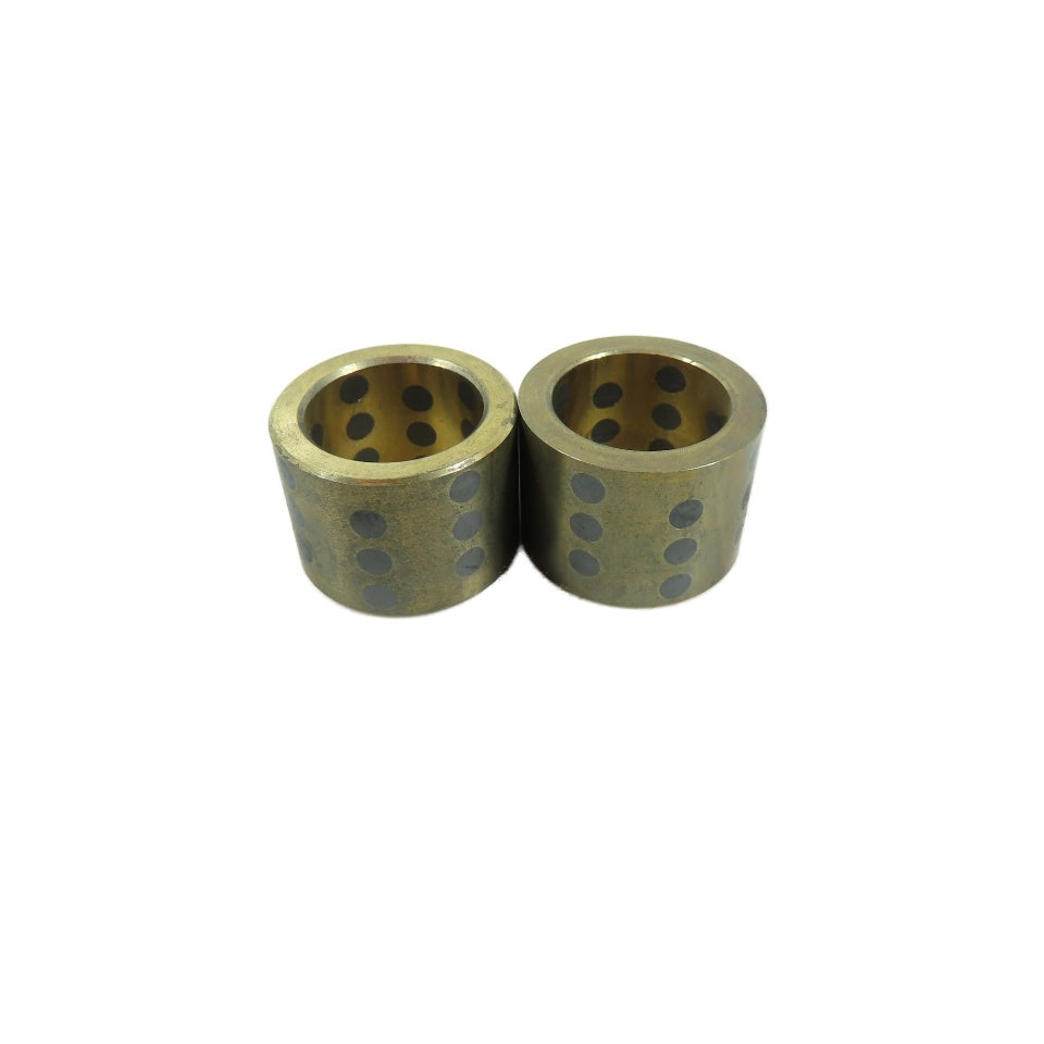 1" x 1-3/8" x 1" Self-Lubricating Graphite Plugged Bronze Bushings Lot Of 2