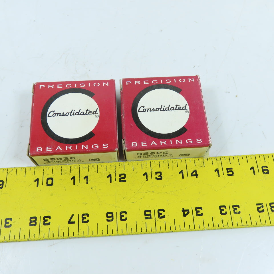 Consolidated 88026 26x52x15mm Deep Groove Ball Bearing Lot Of 2