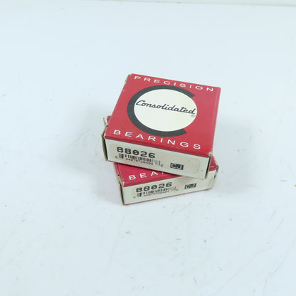 Consolidated 88026 26x52x15mm Deep Groove Ball Bearing Lot Of 2