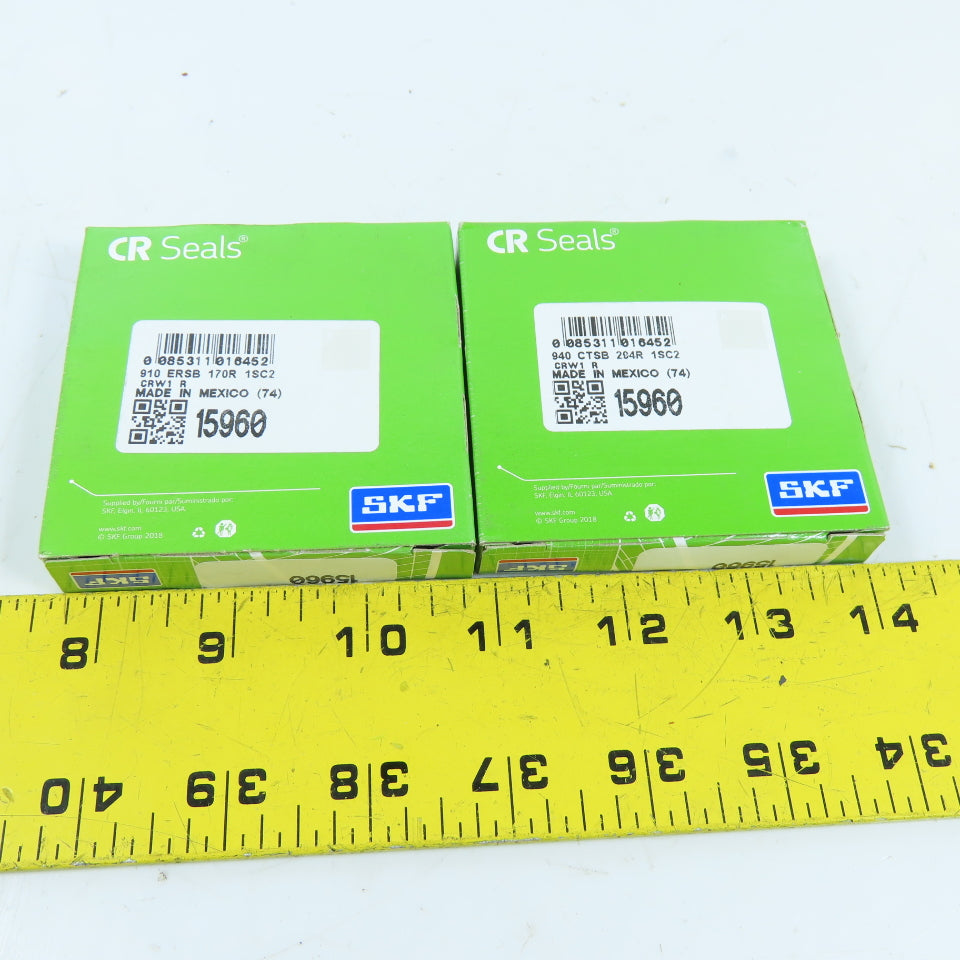 SKF 15960 CRW1 Radial Shaft Oil Seal Nitrile Lip Lot Of 2