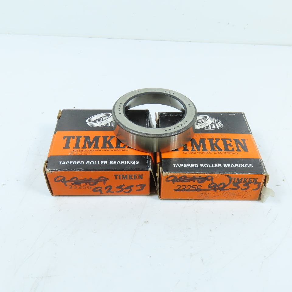 Timken 23256 Tapered Roller Bearing Cup Lot Of 2
