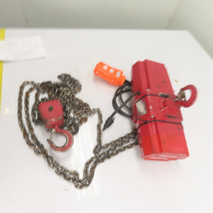 Dayton 4GU71 500lb Electric Chain Hoist 115V 1Ph 10' Lift 8FPM
