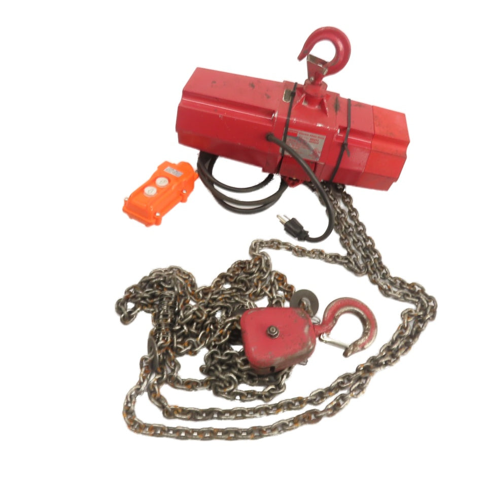Dayton 4GU71 500lb Electric Chain Hoist 115V 1Ph 10' Lift 8FPM