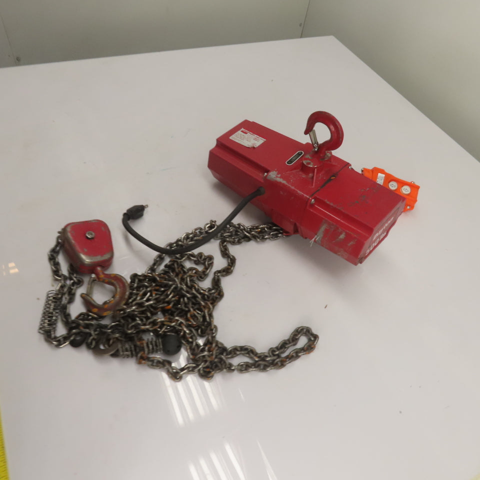Dayton 4GU71 500lb Electric Chain Hoist 115V 1Ph 10' Lift 8FPM