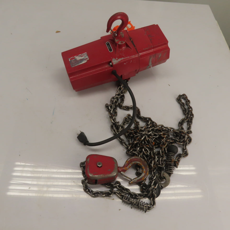 Dayton 4GU71 500lb Electric Chain Hoist 115V 1Ph 10' Lift 8FPM