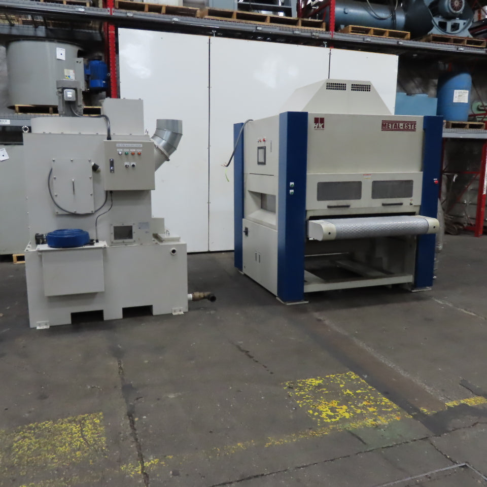 HK Laser Systems ME-2307 Suction Belt Wet Deburring Machine & Collector 220V 3Ph