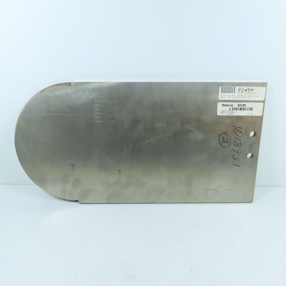 10" Gate Valve Segregation Slide Disc 304 Stainless Steel