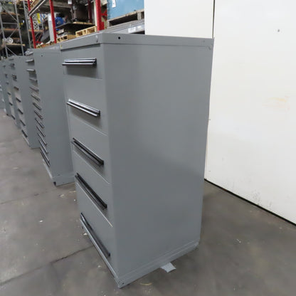 Stanley Vidmar 5 Drawer Small Parts Tool Storage Shop Cabinet 28" x 30" x 59"