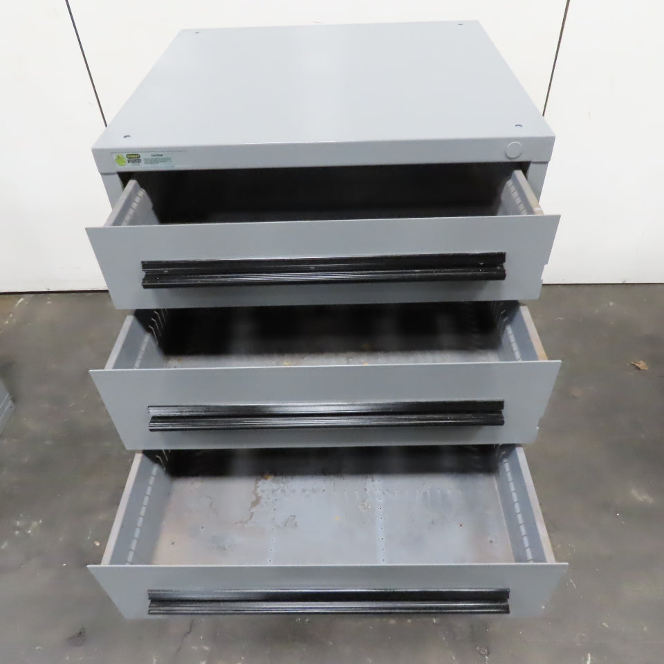 Stanley Vidmar 7 Drawer Small Parts Tool Storage Shop Cabinet 30" x 28" x 59"