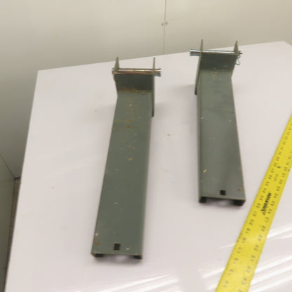 18" Long x 4" Wide Straight Cantilever Racking Arm W/ Pin Lot Of 2