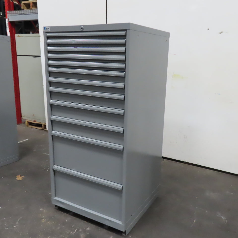 Stanley Vidmar 6 Drawer Small Parts Tool Storage Shop Cabinet 30" x 28" x 59"