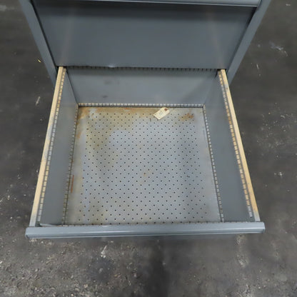 Stanley Vidmar 6 Drawer Small Parts Tool Storage Shop Cabinet 30" x 28" x 59"