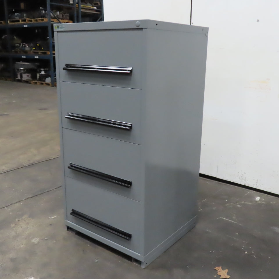 Stanley Vidmar 4 Drawer Small Parts Tool Storage Shop Cabinet 28" x 30" x 60"