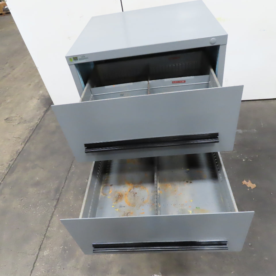 Stanley Vidmar 4 Drawer Small Parts Tool Storage Shop Cabinet 28" x 30" x 60"
