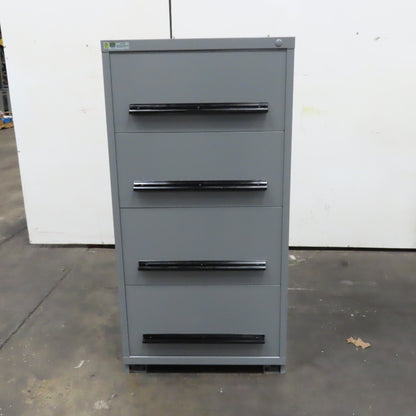 Stanley Vidmar 4 Drawer Small Parts Tool Storage Shop Cabinet 28" x 30" x 60"