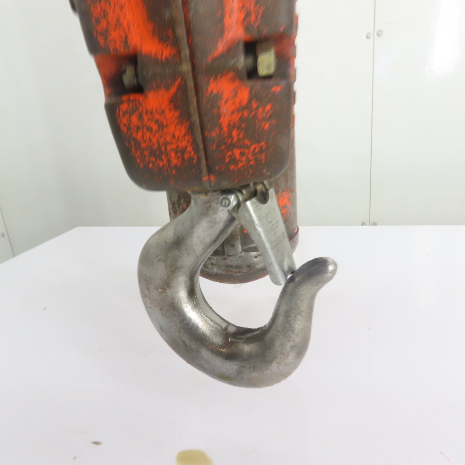 CM Lodestar Model RR 2Ton 4000LB Electric Chain Hoist 16FPM 240/480V 3Ph 15'Lift