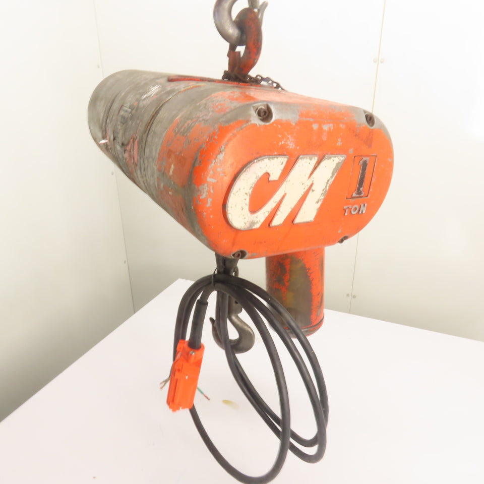 CM Model L 1 Ton 2000 Electric Chain Hoist 3Ph 240/480V 3Ph 16FPM 10' Lift