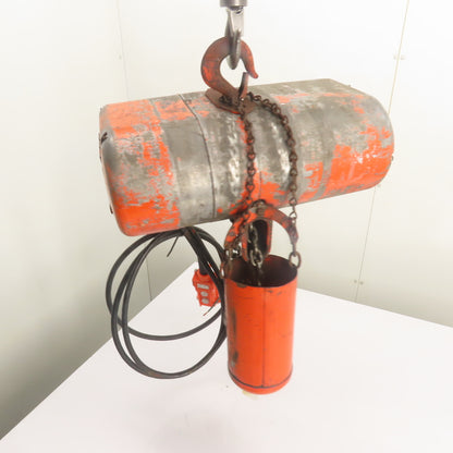 CM Model L 1 Ton 2000 Electric Chain Hoist 3Ph 240/480V 3Ph 16FPM 10' Lift