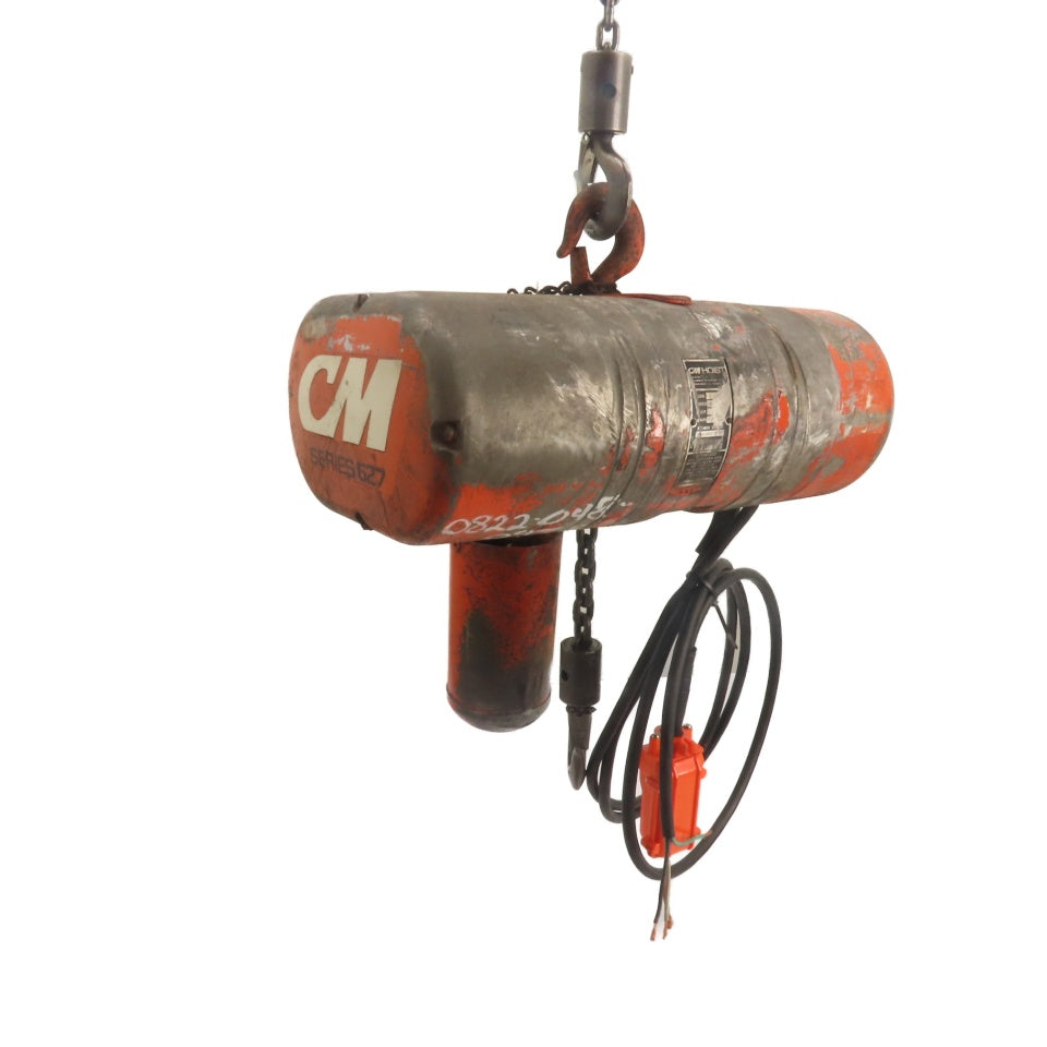 CM Model L 1 Ton 2000 Electric Chain Hoist 3Ph 240/480V 3Ph 16FPM 10' Lift