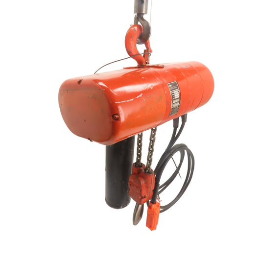 CM Model RR 2 Ton 4000LB Electric Chain Hoist 240/480V 3Ph 15' Lift 16FPM