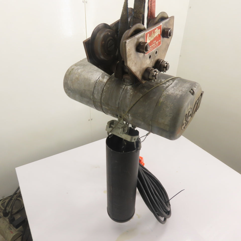CM Lodestar Model B 1/4 Ton 500LB Electric Chain Hoist 3Ph 220-480V 35' Lift