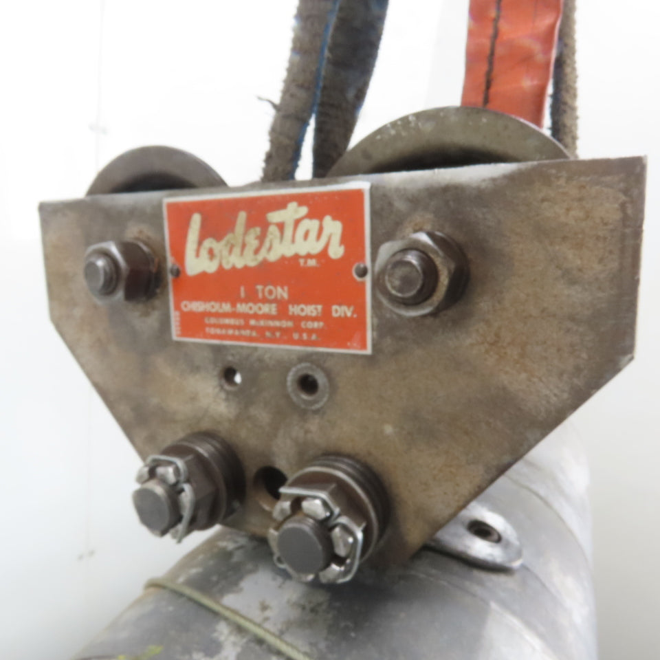CM Lodestar Model B 1/4 Ton 500LB Electric Chain Hoist 3Ph 220-480V 35' Lift