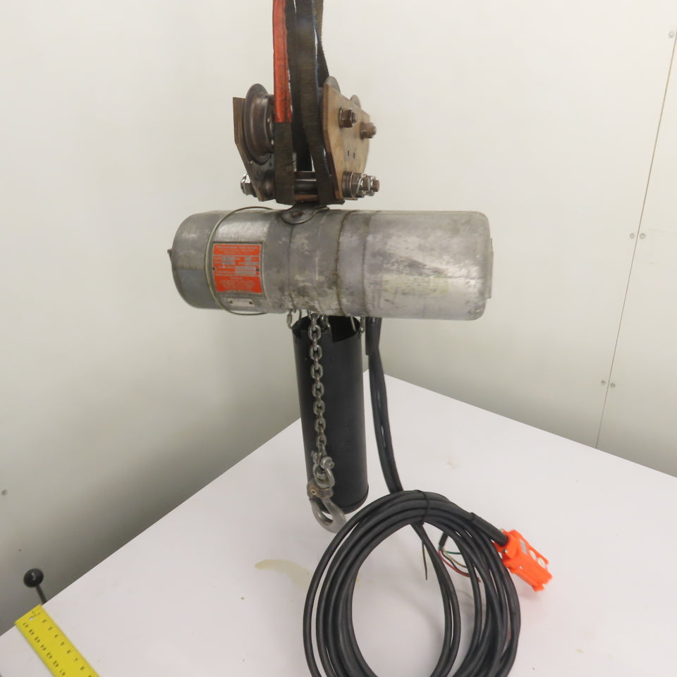 CM Lodestar Model B 1/4 Ton 500LB Electric Chain Hoist 3Ph 220-480V 35' Lift