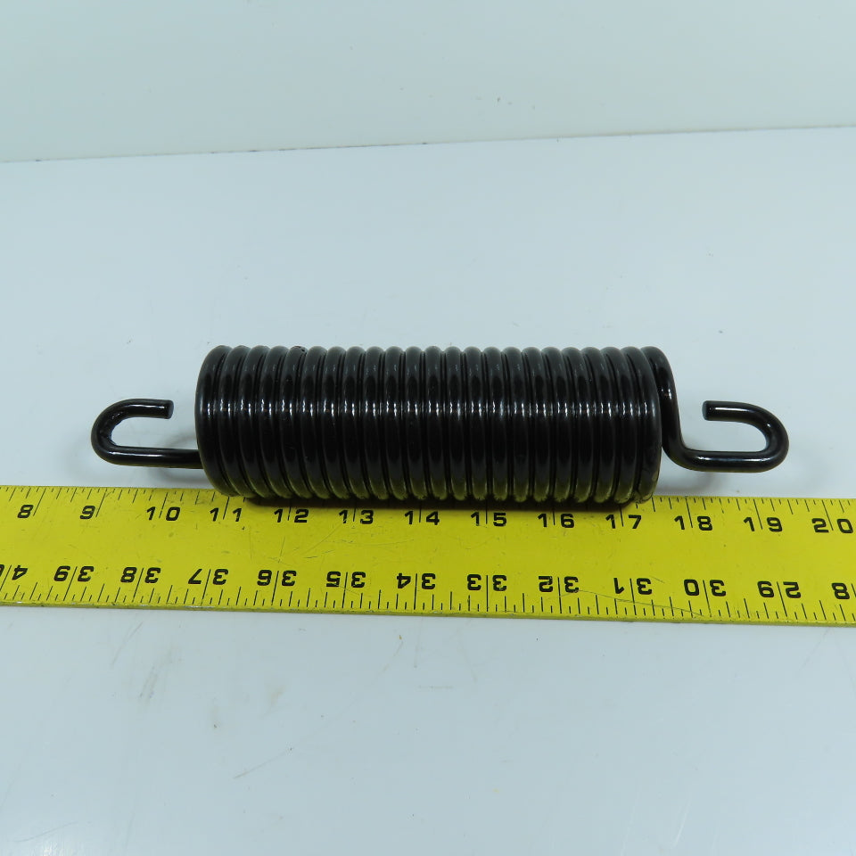 Heavy Duty Black Extension Spring w/Hook Ends 2-1/4" OD x 10" OAL