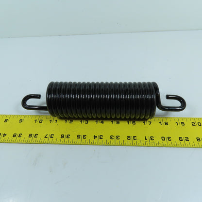 Heavy Duty Black Extension Spring w/Hook Ends 2-1/4" OD x 10" OAL