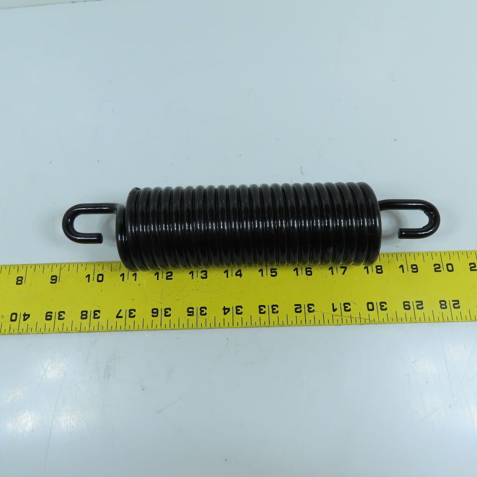 Heavy Duty Black Extension Spring w/Hook Ends 2-1/4" OD x 10" OAL