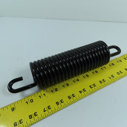 Heavy Duty Black Extension Spring w/Hook Ends 2-1/4" OD x 10" OAL