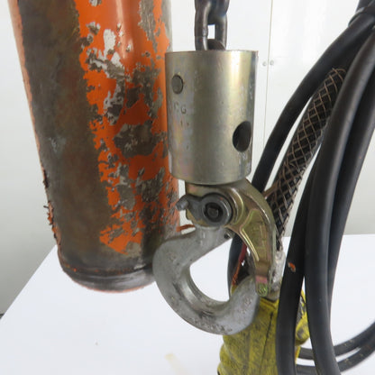 CM Lodestar Model L 1 Ton 2000LB Electric Chain Hoist 220/440V 3Ph 15' Lift