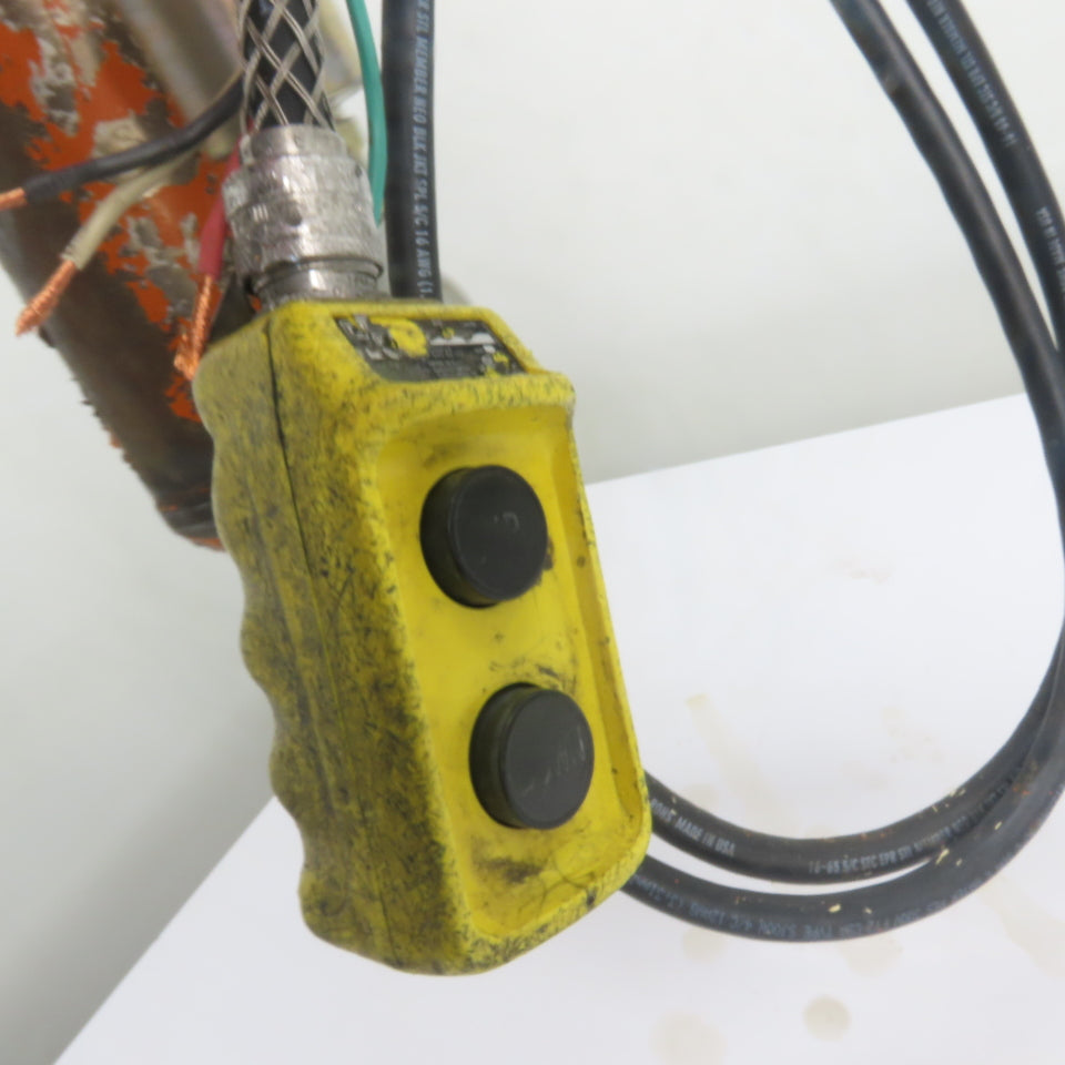 CM Lodestar Model L 1 Ton 2000LB Electric Chain Hoist 220/440V 3Ph 15' Lift